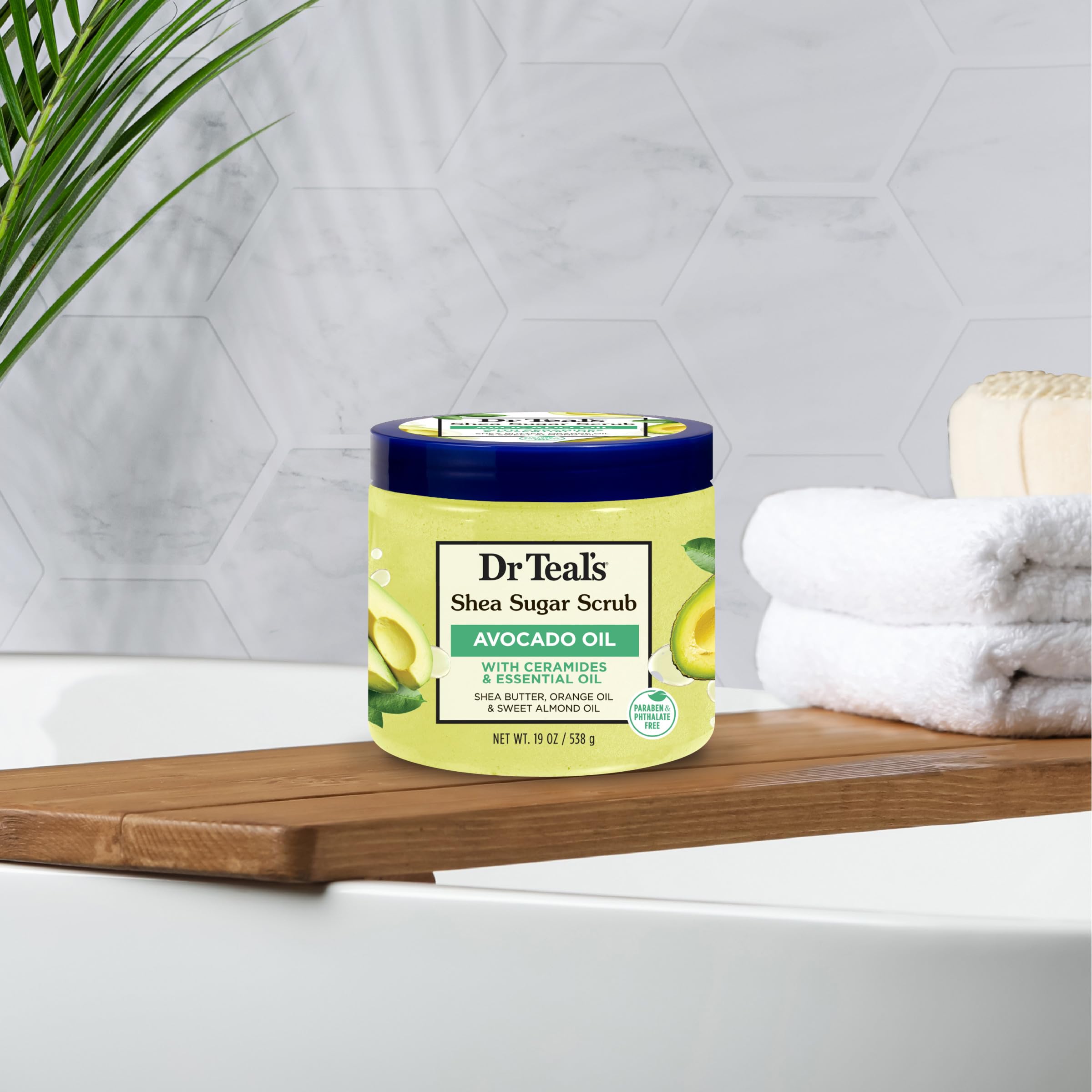 Foto 7 pulgar | Exfoliante De Azúcar Dr. Teal's Con Ceramidas Y Aceite De Aguacate 560 Ml (x3) - Venta Internacional.