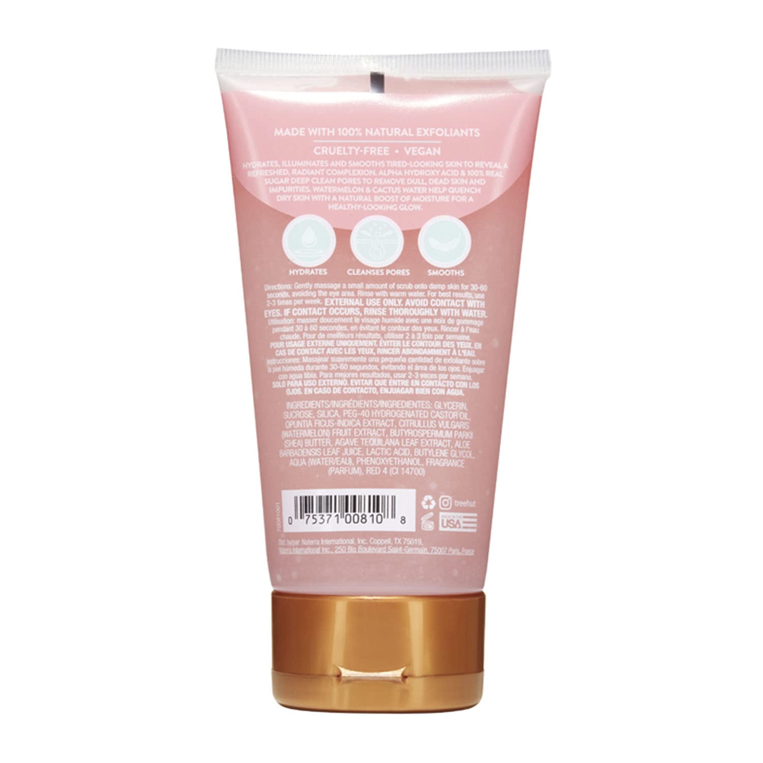 Foto 3 pulgar | Exfoliante Facial Hidratante Tree Hut, Sandía Y Cactus, 220 Ml - Venta Internacional.