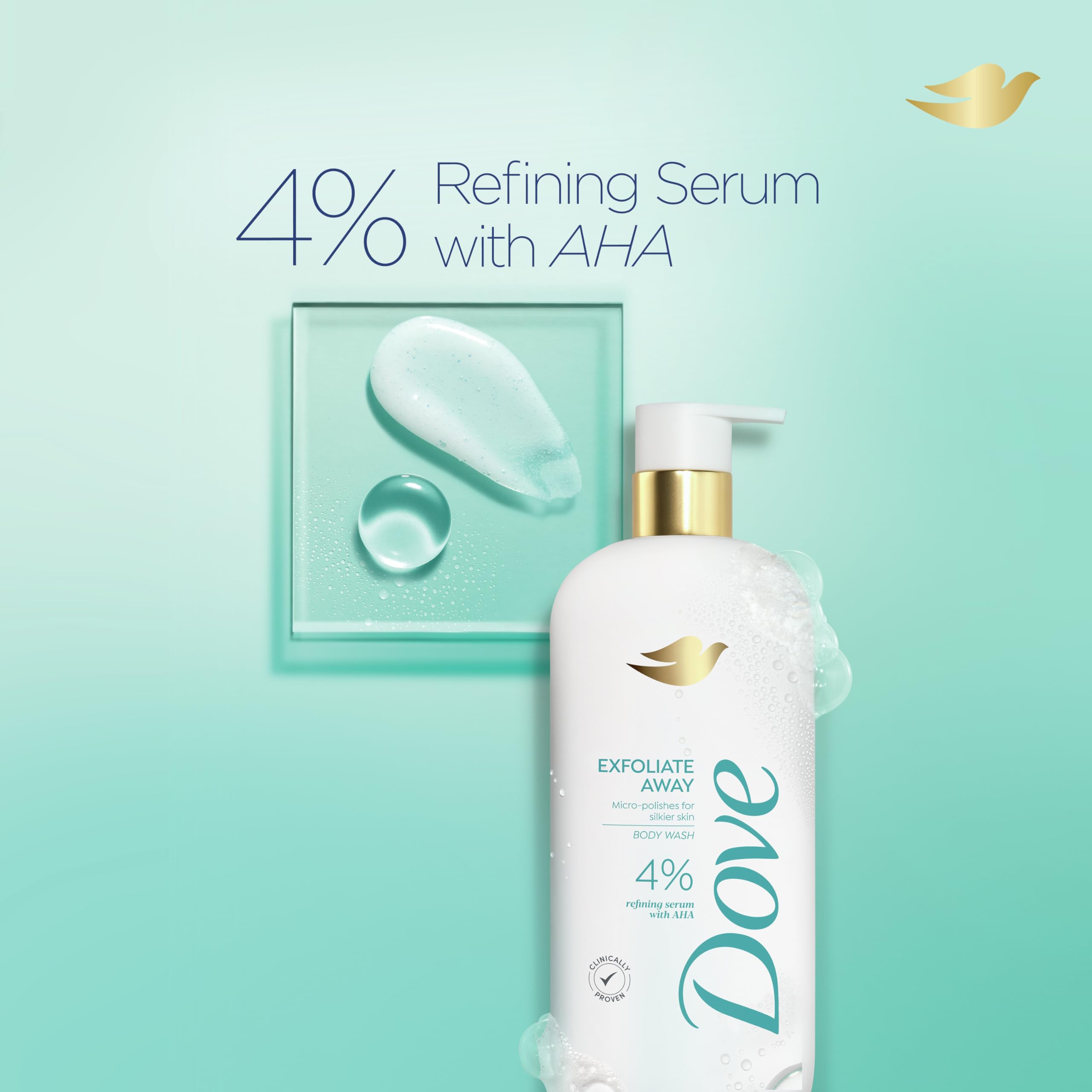 Foto 5 pulgar | Microesmaltes Body Wash Dove Exfoliate Away Con Aha De 550 Ml - Venta Internacional.
