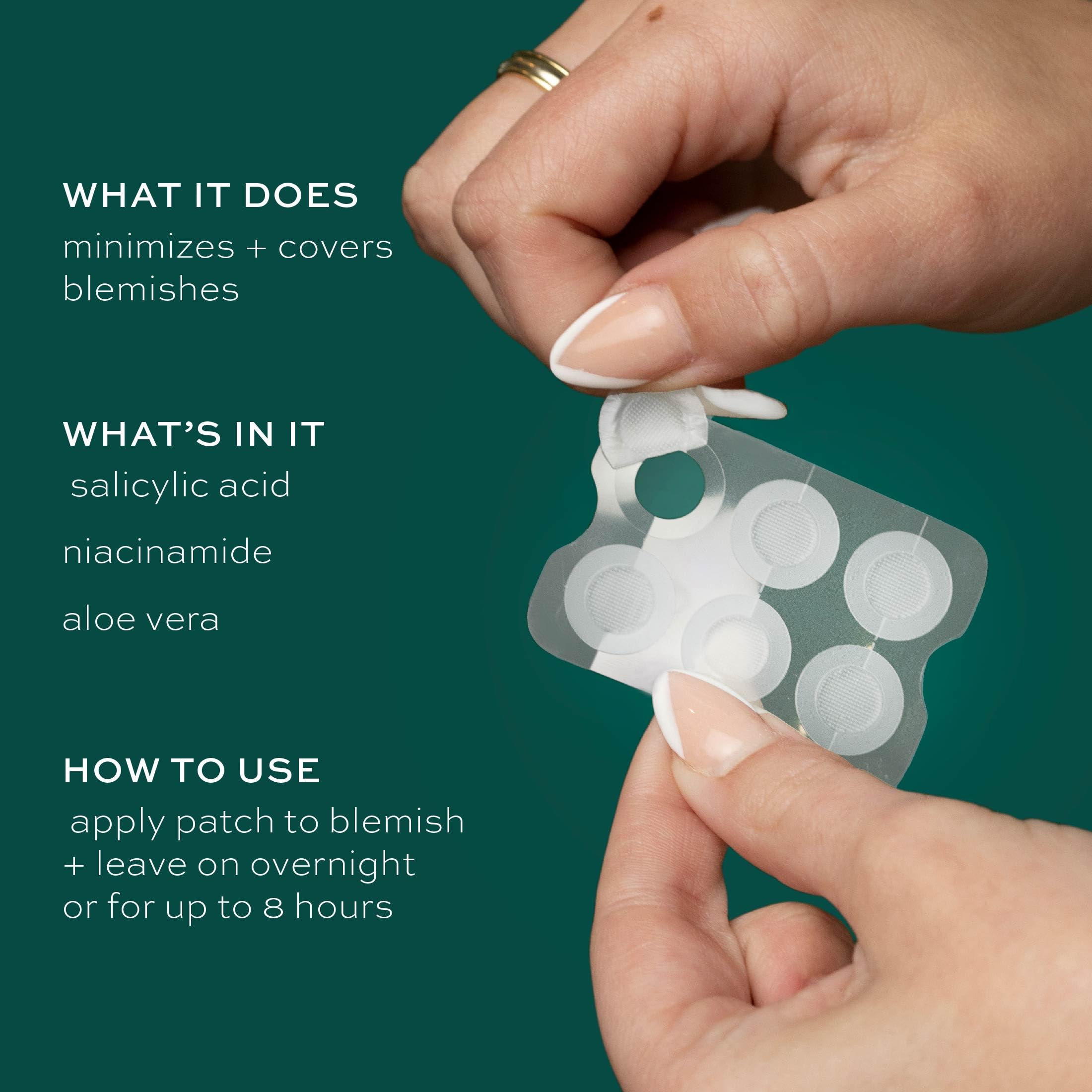 Foto 2 | Pimple Patches Itk Microneedle Con Aloe Vera, Paquete De 6 Unidades - Venta Internacional.