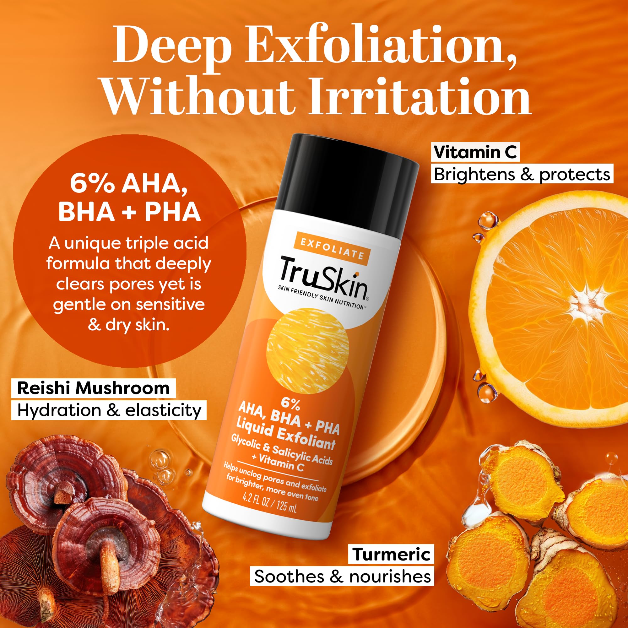 Foto 4 pulgar | Exfoliante Y Tónico Truskin Bha Liquid 125 Ml Con Ácido Salicílico - Venta Internacional.