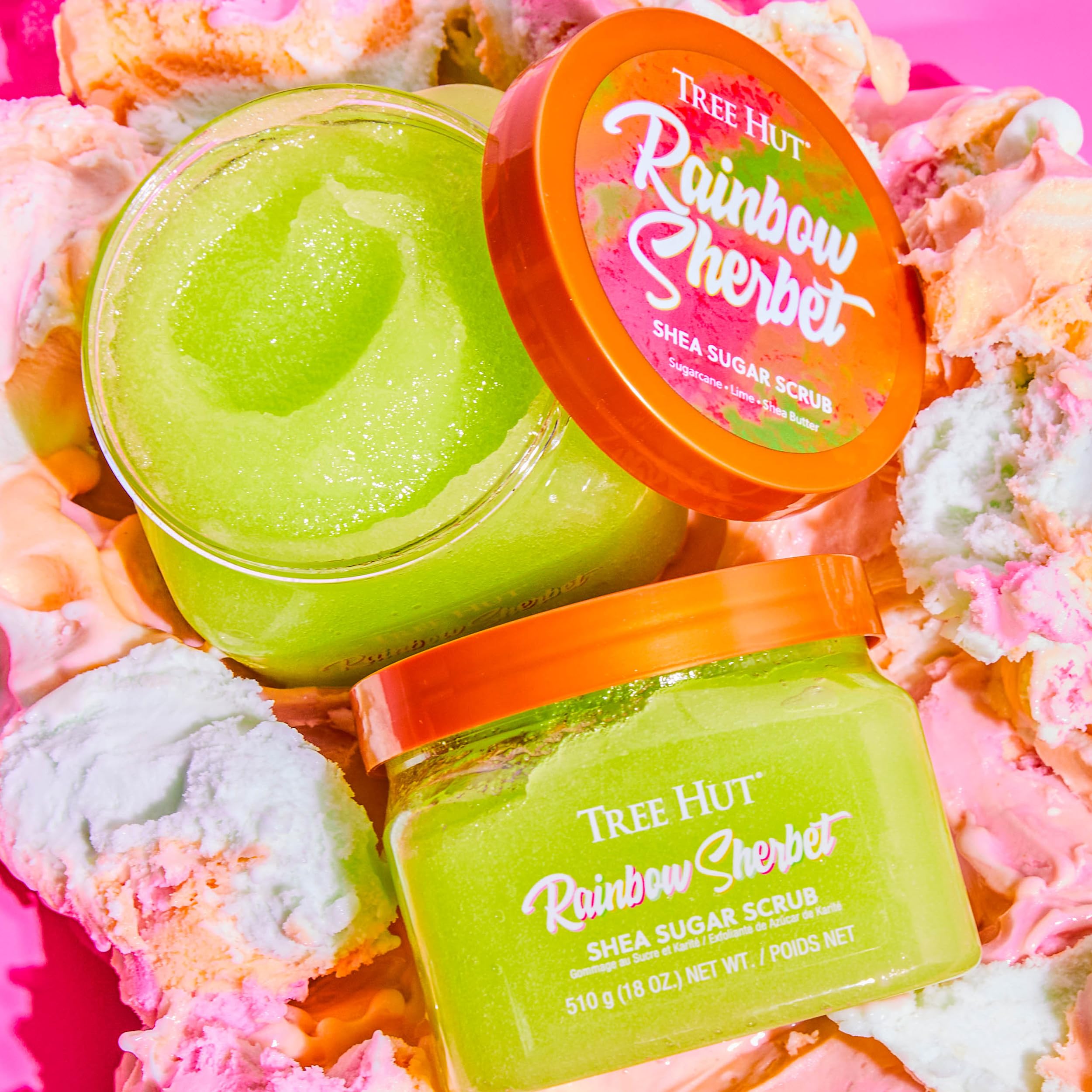 Foto 3 pulgar | Exfoliante De Azúcar Tree Hut Rainbow Sherbert Ultrahidratante 530 Ml - Venta Internacional.