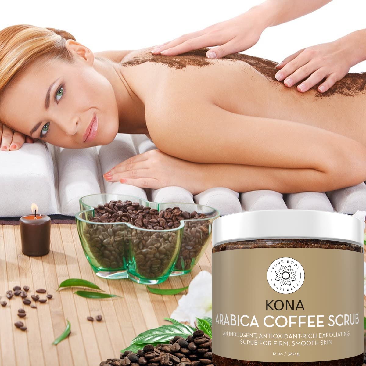 Foto 3 pulgar | Exfoliante De Café Pure Body Naturals Arábica 350 Ml Para Mujer - Venta Internacional.