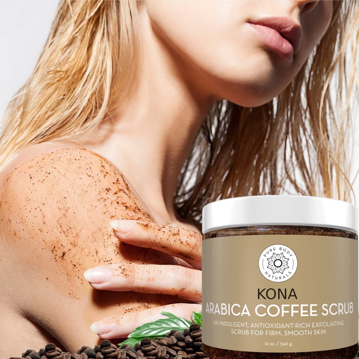 Foto 4 pulgar | Exfoliante De Café Pure Body Naturals Arábica 350 Ml Para Mujer - Venta Internacional.