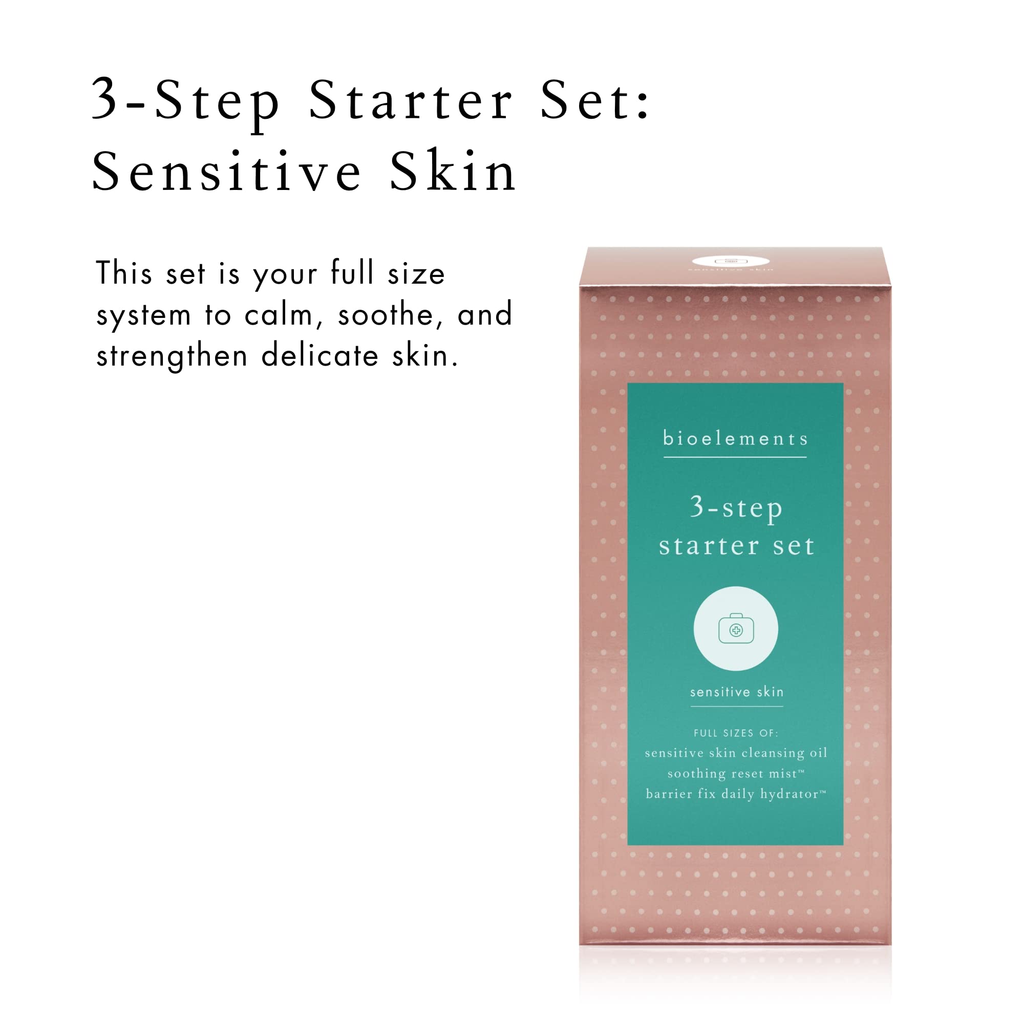 Foto 3 pulgar | Set De Inicio De 3 Pasos Bioelements Para Piel Sensible Con Aceite Limpiador, Tónico E Hidratante - Venta Internacional