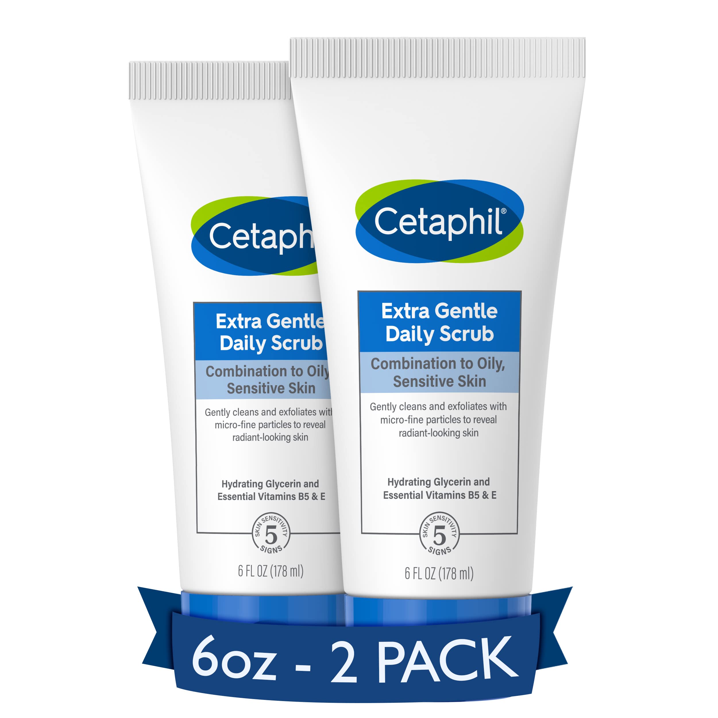 Foto 2 pulgar | Exfoliante Facial Cetaphil, Extra Suave, 180 Ml (paquete De 2) - Venta Internacional.