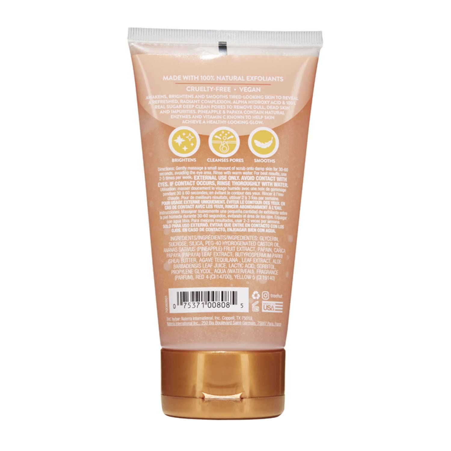 Foto 3 pulgar | Exfoliante Facial Tree Hut Brightening Con Piña Y Papaya, 220 Ml - Venta Internacional.