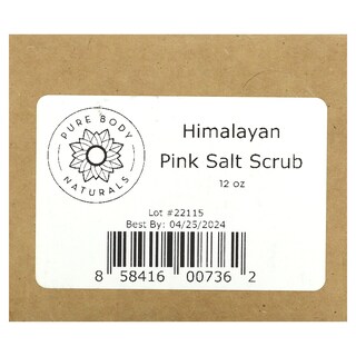 Foto 4 | Exfoliante De Sal Pure Body Naturals Sal Rosa Del Himalaya 340 G - Venta Internacional.