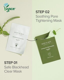 Foto 3 | Máscara Nasal Mary&may Daily Safe Blackhead Clear, Paquete De 10 - Venta Internacional.
