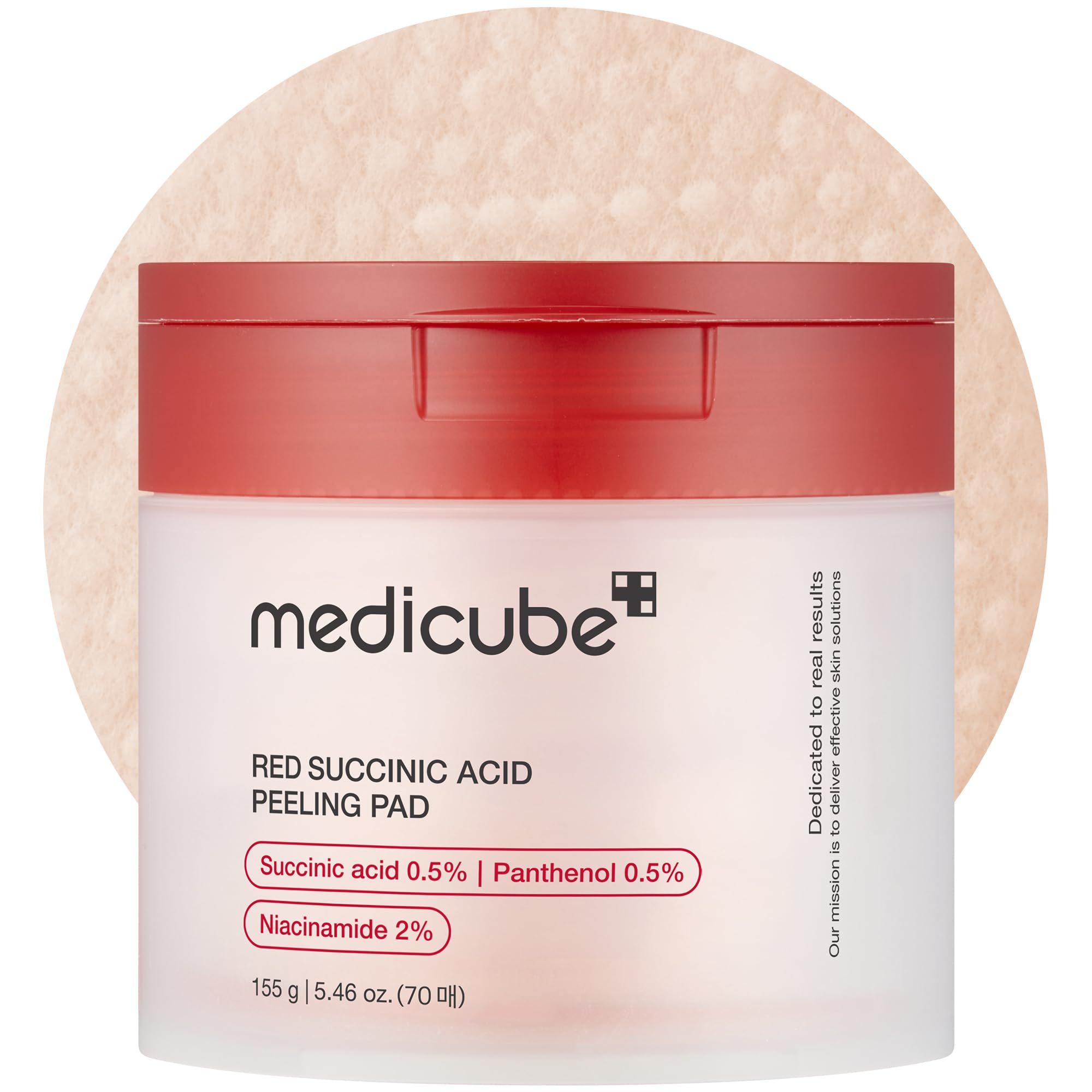 Foto 2 pulgar | Almohadillas Exfoliantes Faciales Medicube, Ácido Succínico Rojo Y Pantenol - Venta Internacional.