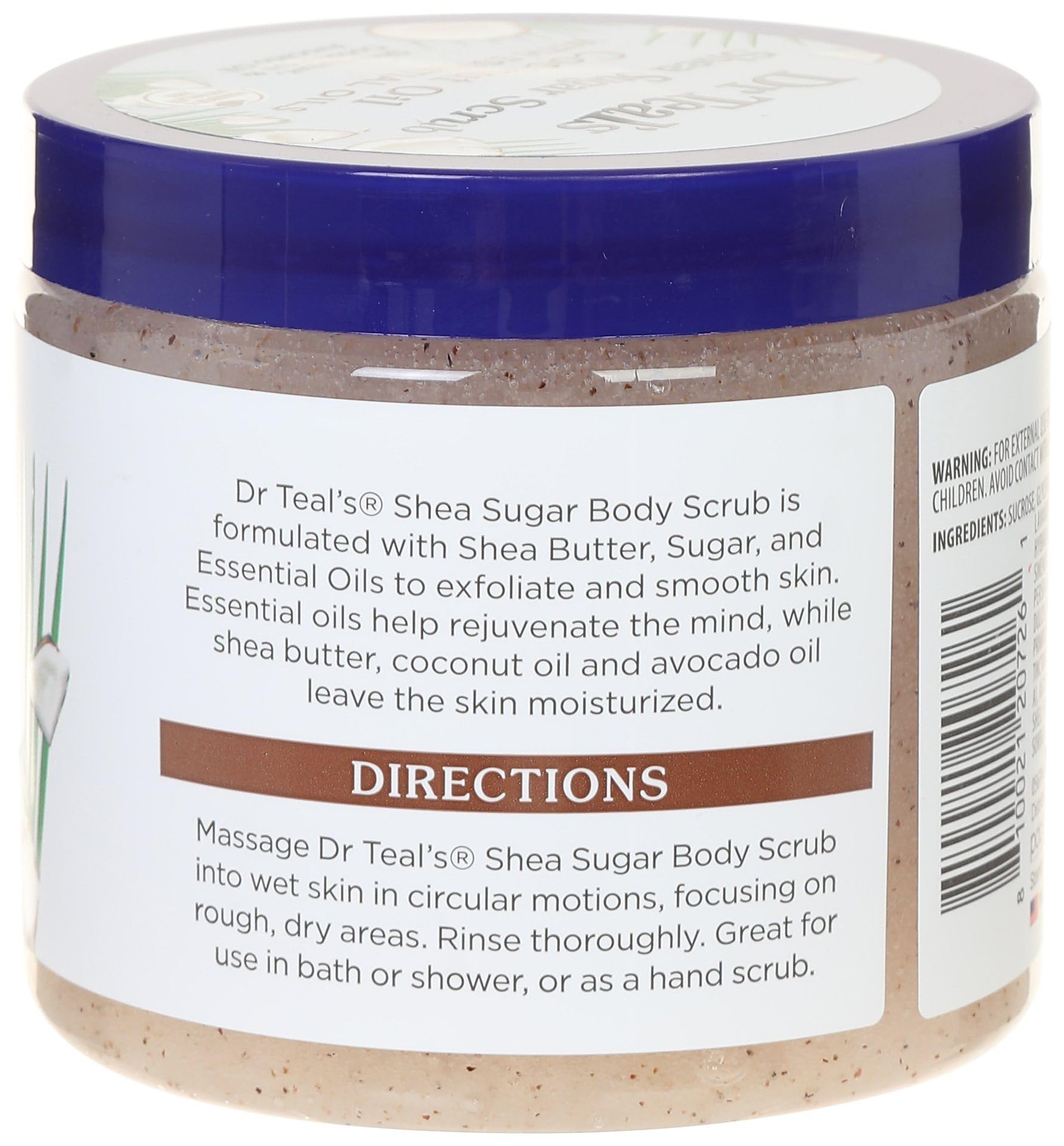 Foto 3 pulgar | Sugar Scrub Dr. Teal's, Aceite De Coco Y Karité, Frasco De 550 Ml - Venta Internacional.