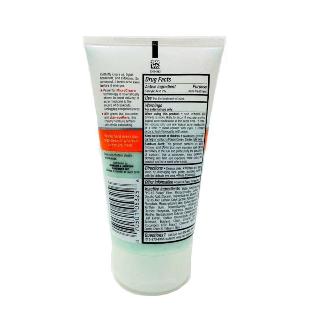 Foto 3 pulgar | Scrub Neutrogena Acne Stress Control Power-clear 375 Ml (x3) - Venta Internacional.