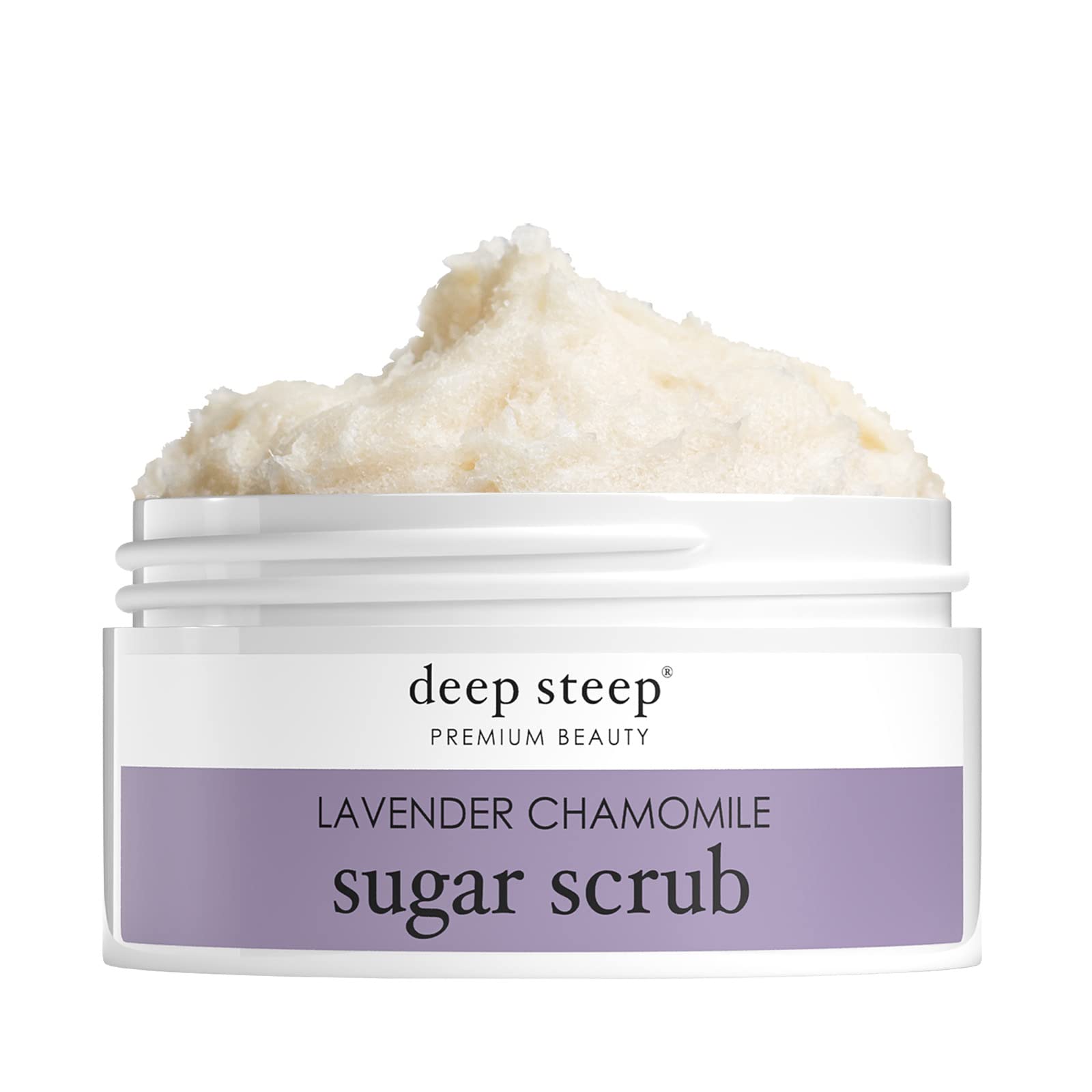 Exfoliante De Azúcar Deep Steep, Lavanda Y Manzanilla, 240 Ml, Vegano - Venta Internacional.