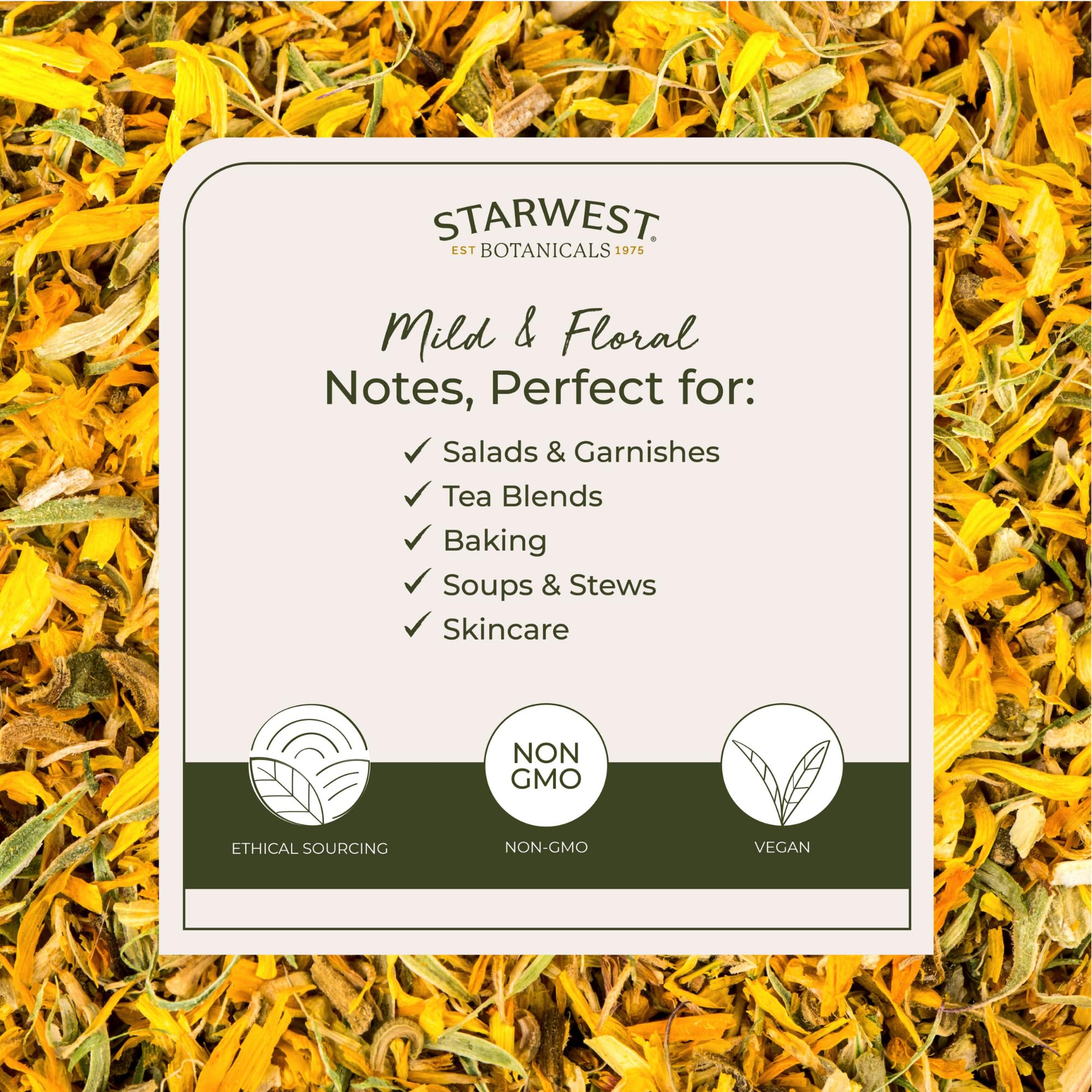 Foto 3 | Té De Hierbas Starwest Botanicals Calendula Flowers 454 G - Venta Internacional.
