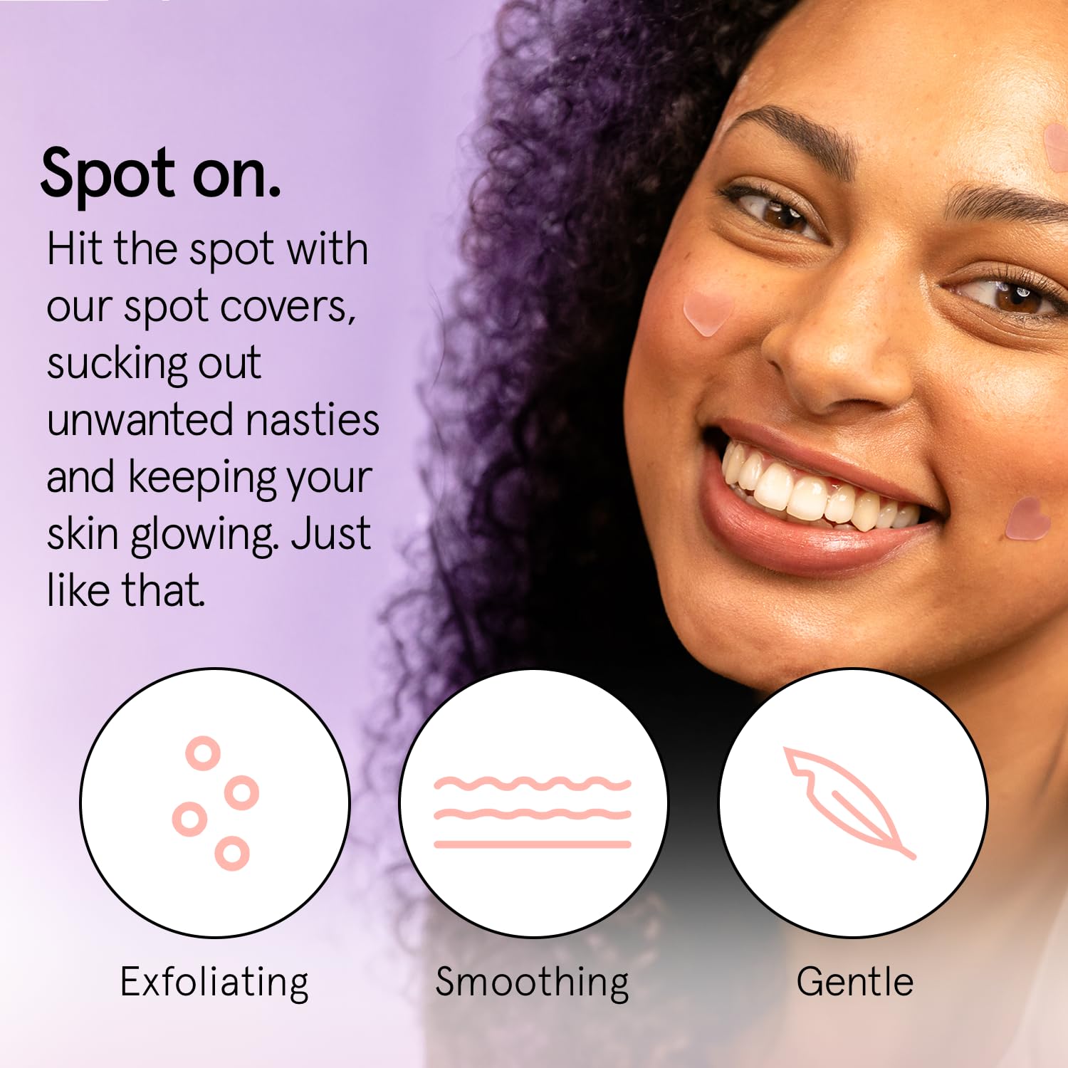Foto 3 pulgar | Pimple Patches Grace & Stella Heart Hydrocoloid Zit  36 Unidades - Venta Internacional.