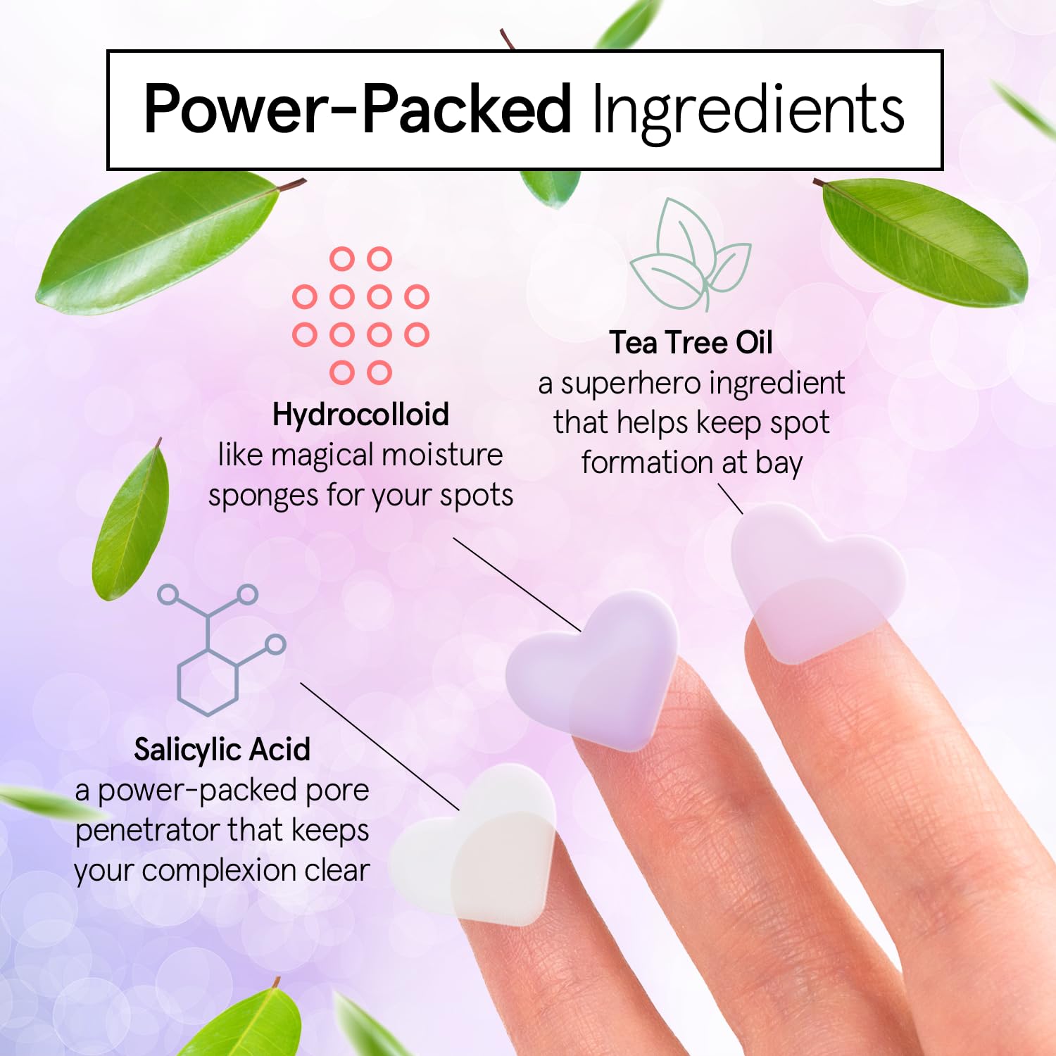 Foto 5 pulgar | Pimple Patches Grace & Stella Heart Hydrocoloid Zit  36 Unidades - Venta Internacional.