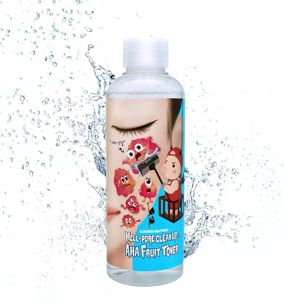 Foto 2 pulgar | Tónico Elizavecca Hell Pore Clean Up Aha Fruit 200 Ml - Venta Internacional.
