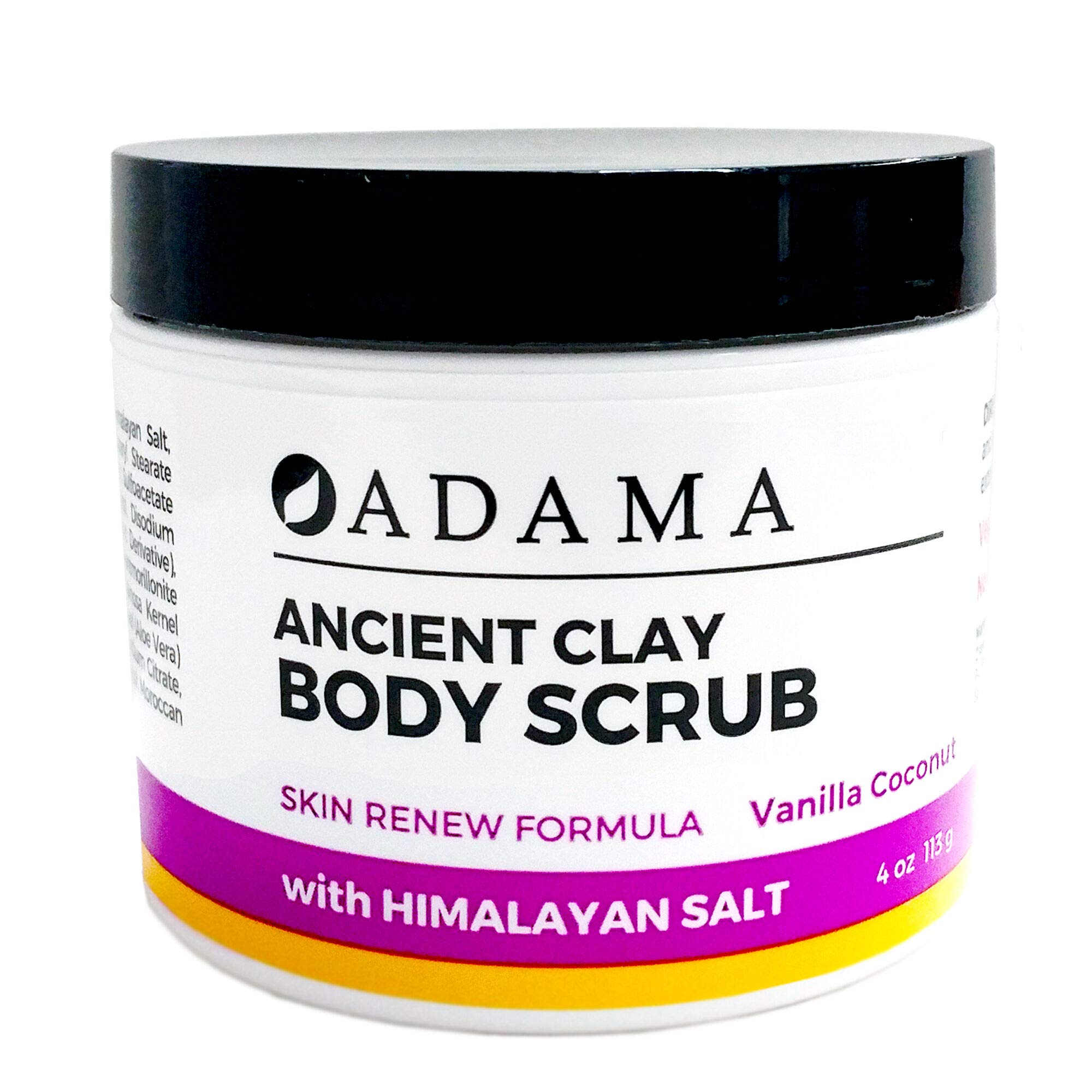 Foto 2 pulgar | Exfoliante Corporal Zion Health Adama Ancient Clay  Vainilla Y Coco  120 Ml - Venta Internacional.