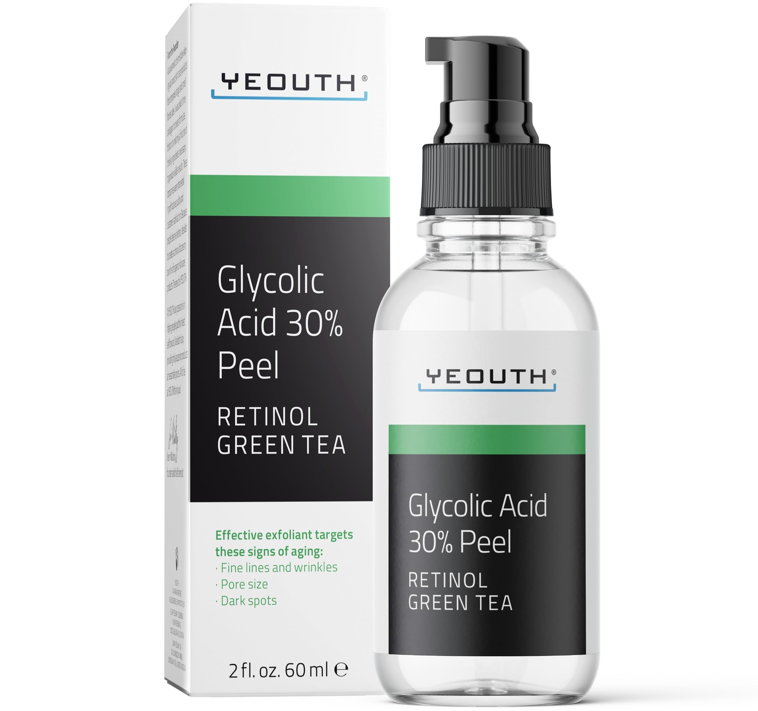 Foto 2 pulgar | Exfoliante Químico Yeouth Con Ácido Glicólico Aha 30% 60 Ml - Venta Internacional.