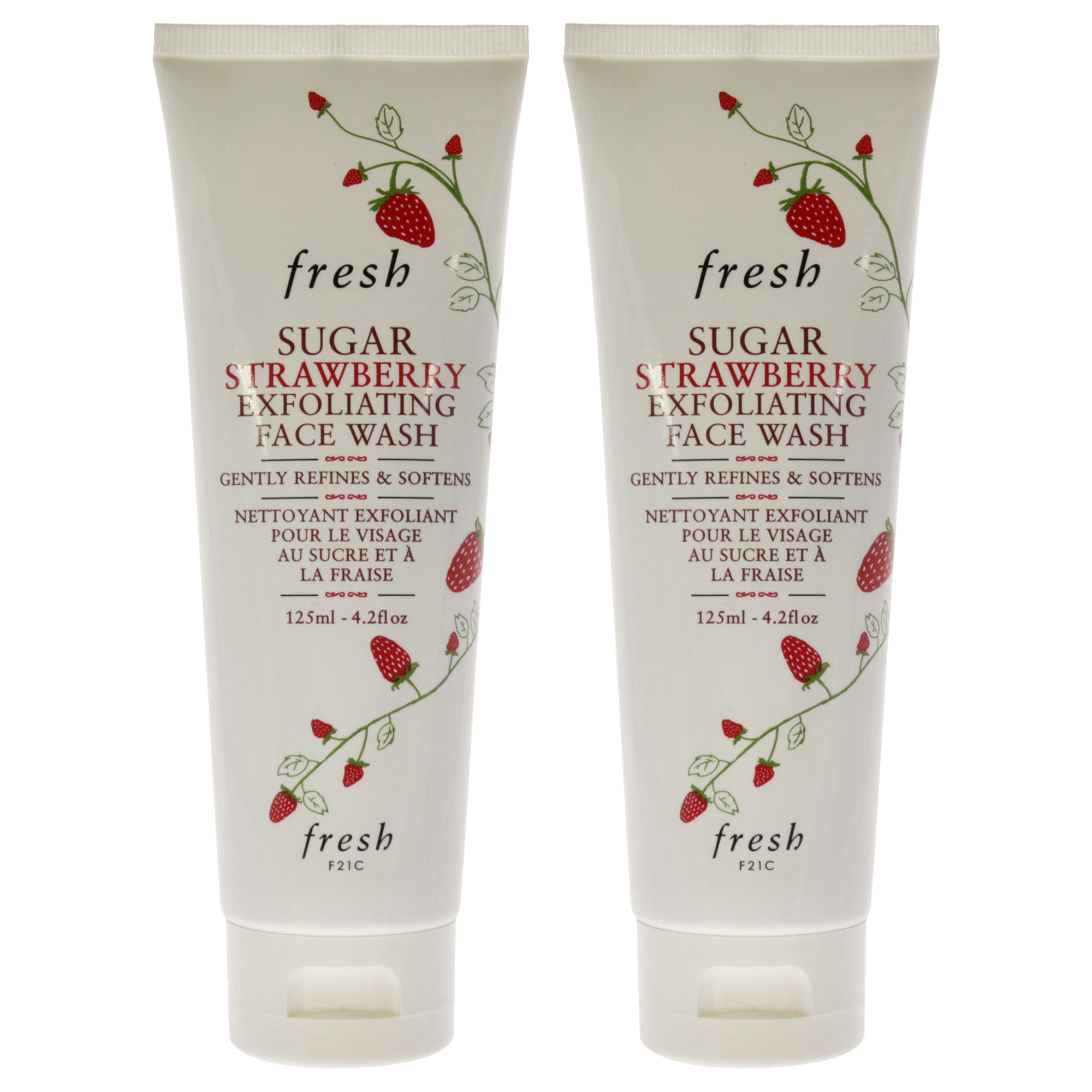 Foto 2 pulgar | Face Wash Fresh Sugar Fresa Exfoliante  Paquete De 2 - Venta Internacional.