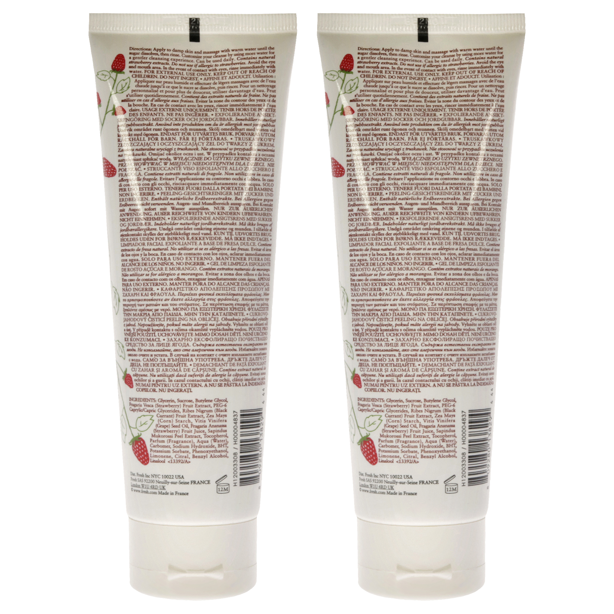 Foto 3 pulgar | Face Wash Fresh Sugar Fresa Exfoliante  Paquete De 2 - Venta Internacional.