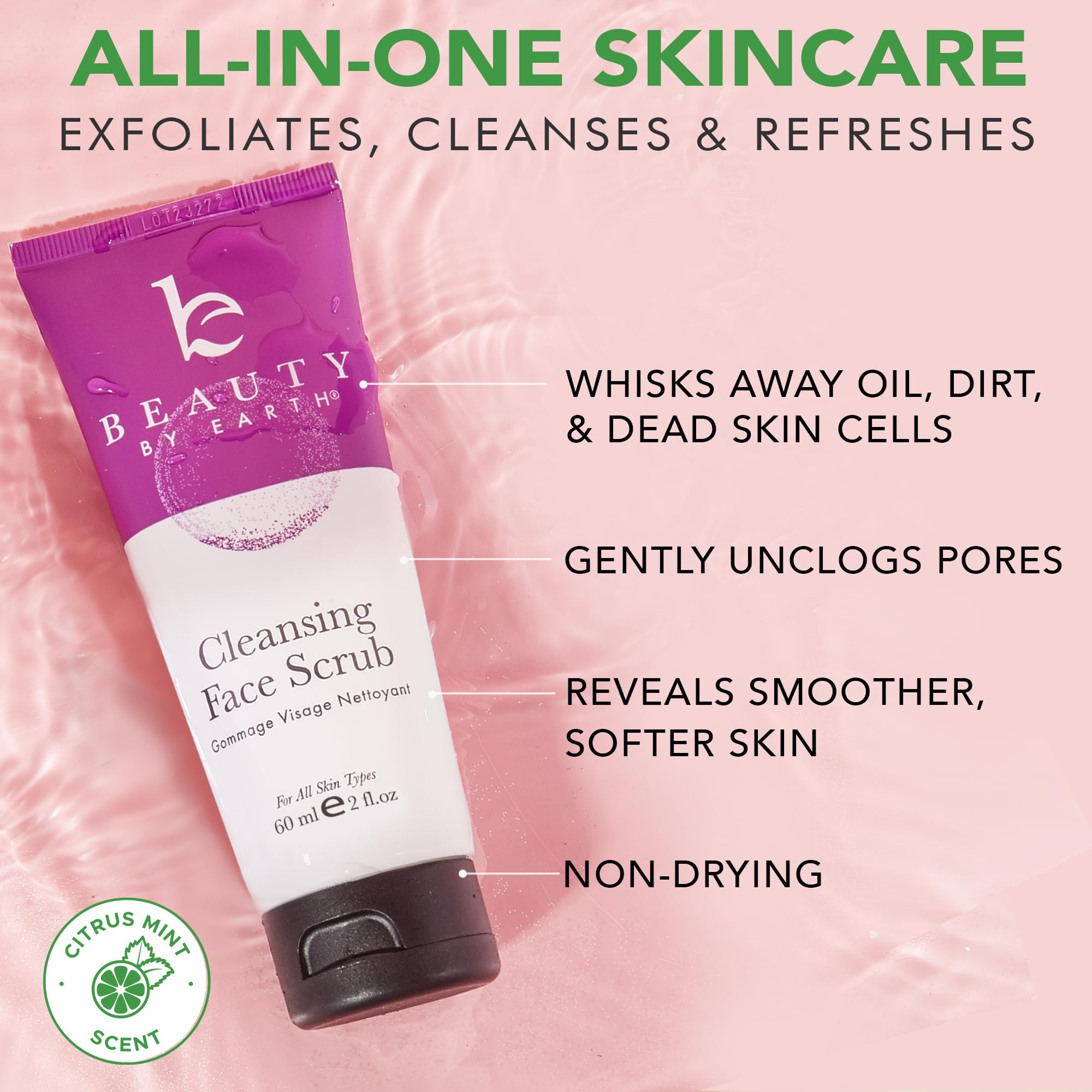 Foto 4 | Exfoliante Facial Beauty By Earth Que Elimina La Piel Muerta  60 Ml - Venta Internacional.