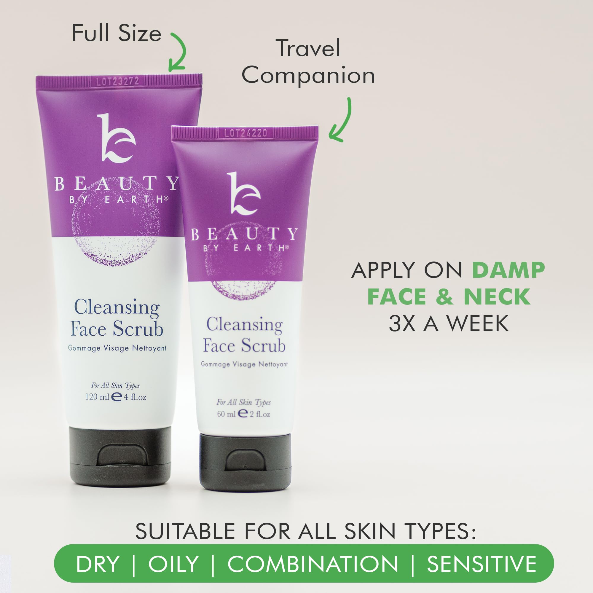 Foto 6 | Exfoliante Facial Beauty By Earth Que Elimina La Piel Muerta  60 Ml - Venta Internacional.