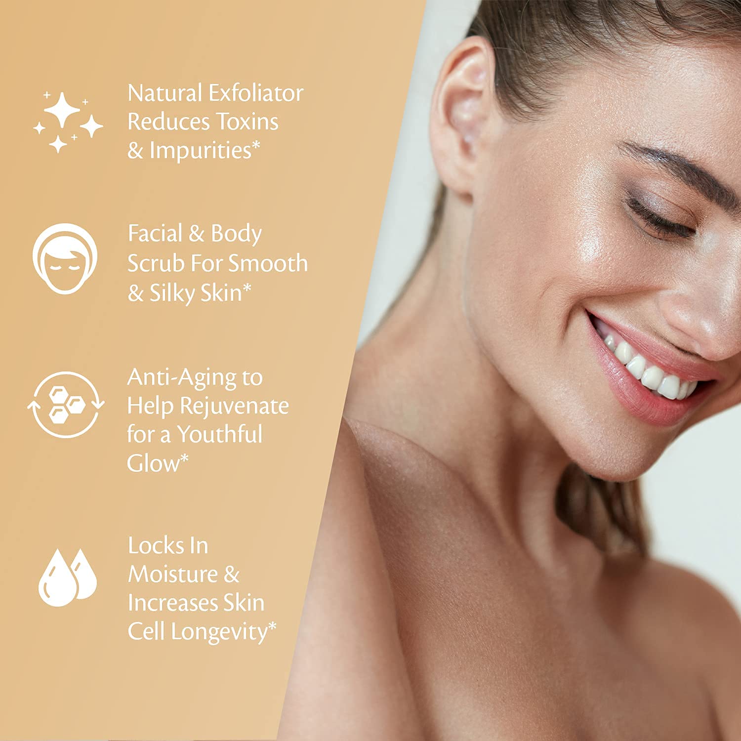 Foto 3 | Exfoliante De Café M3 Naturals Arábica Con Colágeno Y Células Madre  1 Paquete - Venta Internacional.