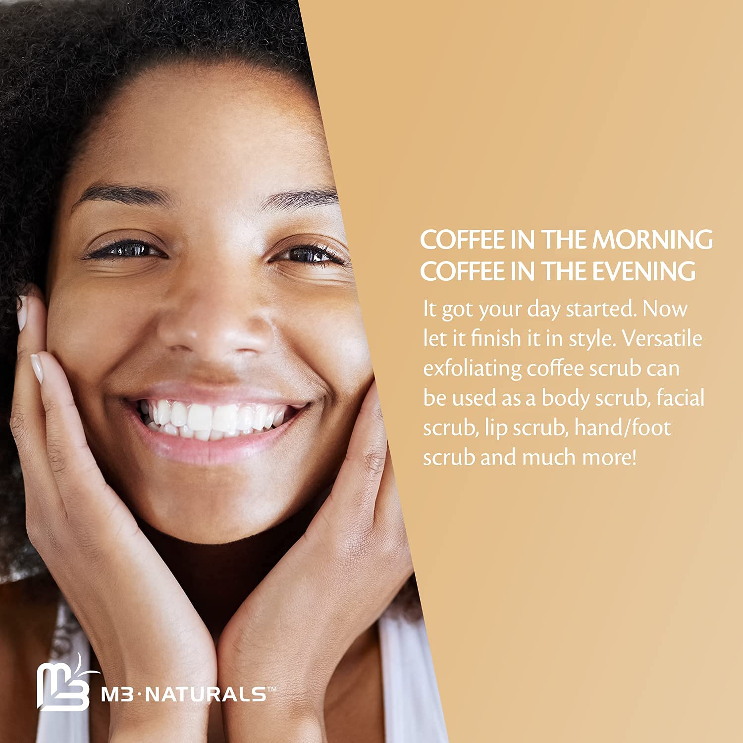 Foto 6 | Exfoliante De Café M3 Naturals Arábica Con Colágeno Y Células Madre  1 Paquete - Venta Internacional.