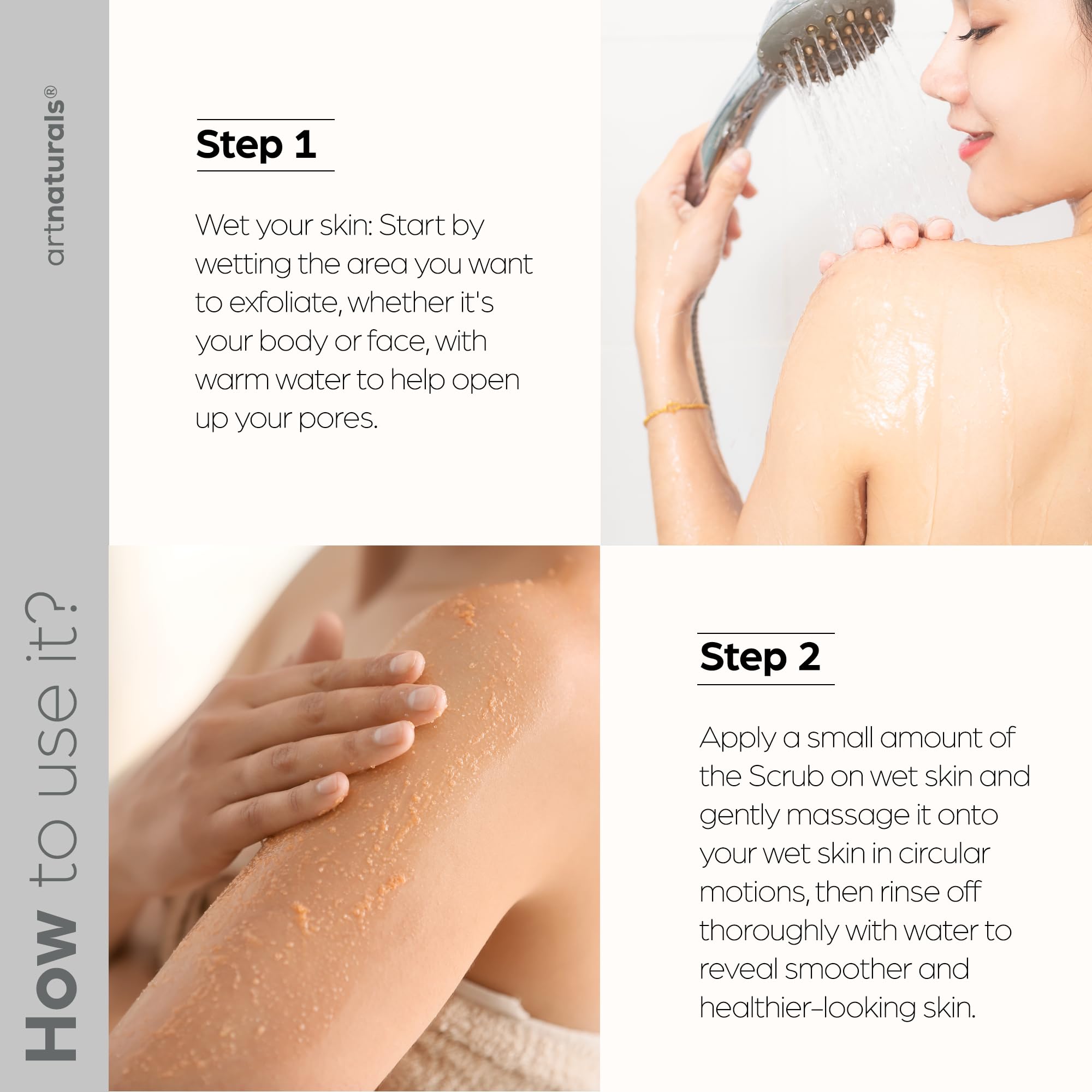 Foto 4 | Exfoliante Corporal Artnaturals Para Celulitis Profunda Del Himalaya  600 Ml - Venta Internacional.