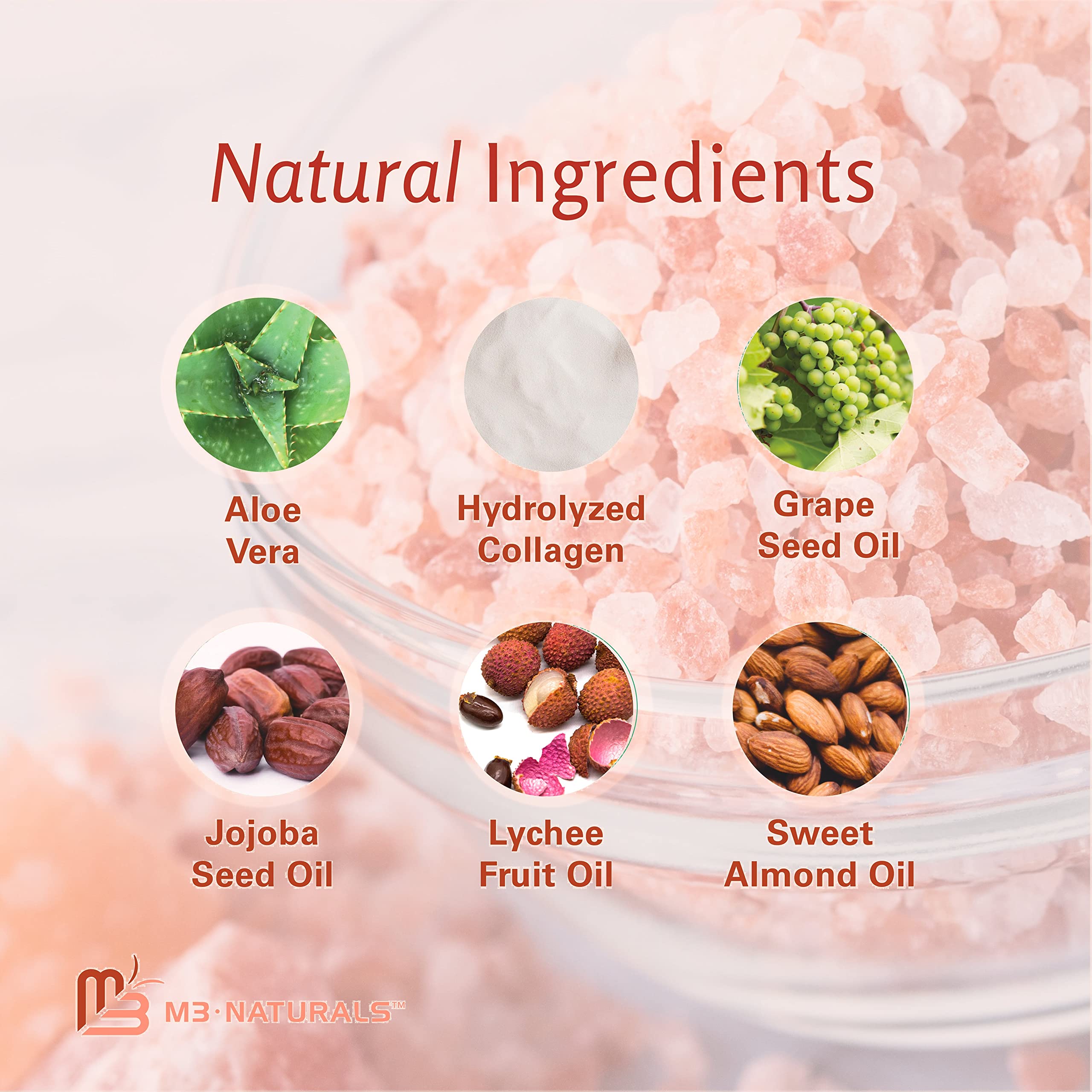 Foto 6 pulgar | Exfoliante Con Sal Para Rostro  Pies Y Cuerpo Del Himalaya M3 Naturals - Venta Internacional.
