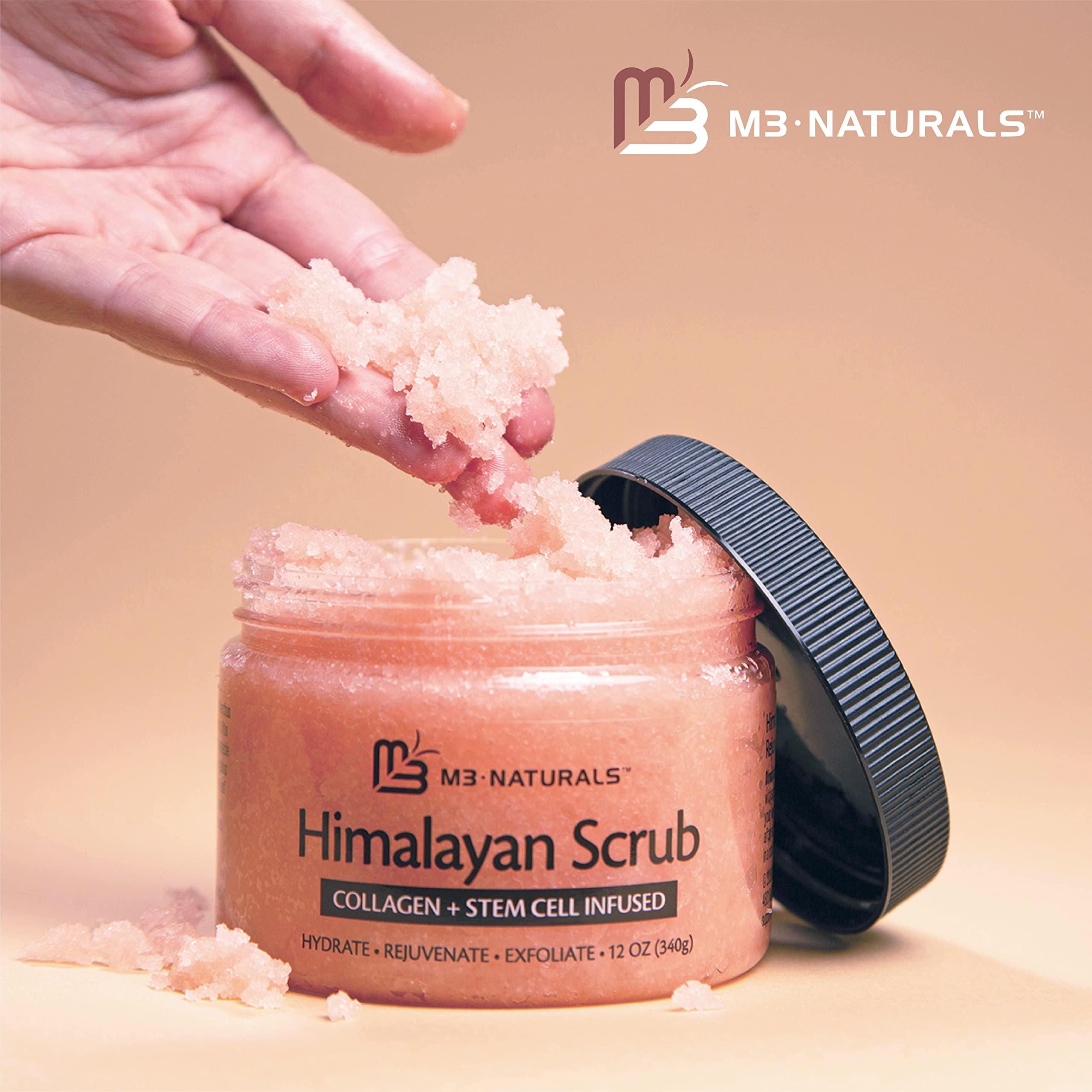 Foto 7 pulgar | Exfoliante Con Sal Para Rostro  Pies Y Cuerpo Del Himalaya M3 Naturals - Venta Internacional.