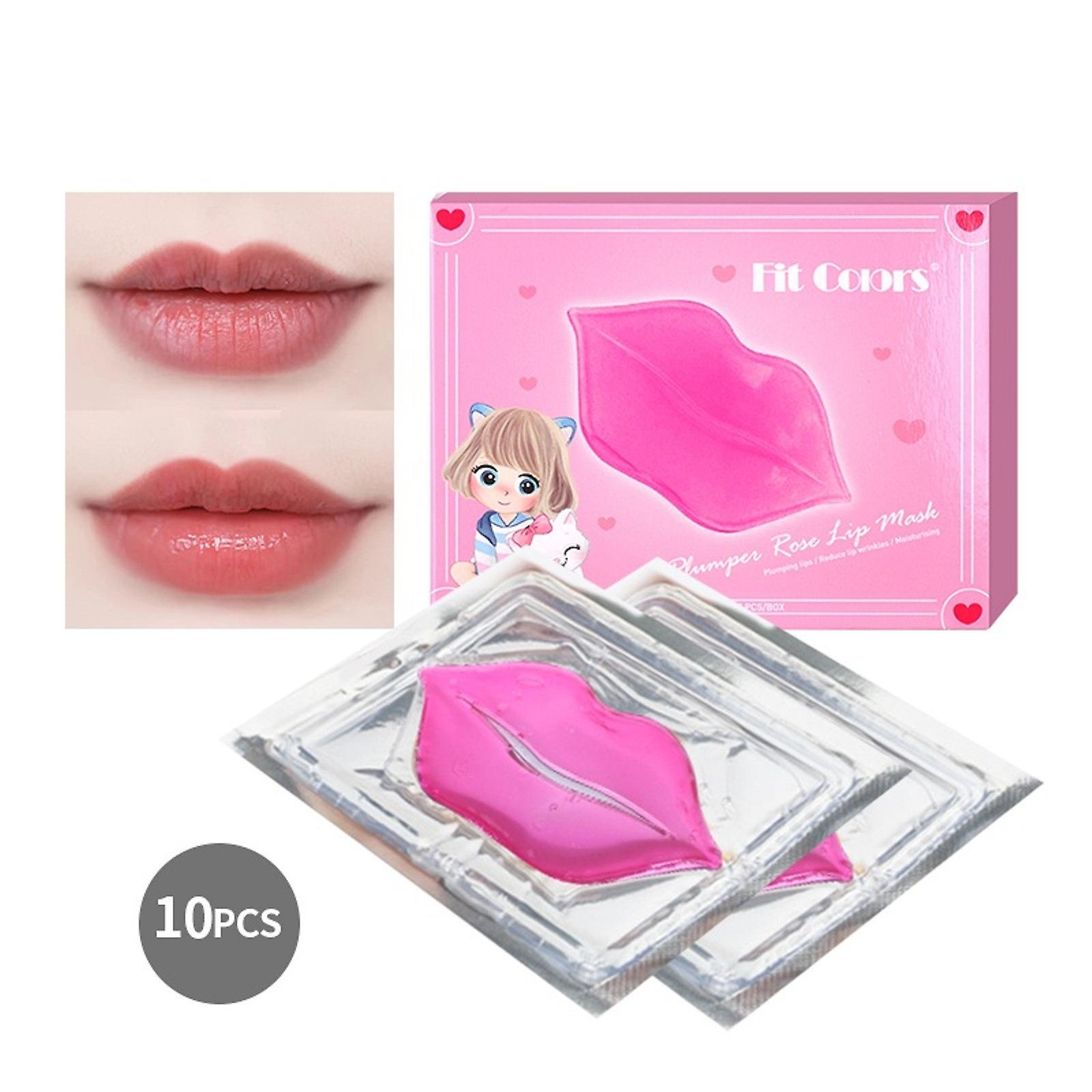 Foto 4 pulgar | Máscaras Labiales Huoguo Gel De Cristal De Colágeno Rosa  Paquete De 10 - Venta Internacional.