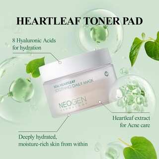 Foto 7 | Almohadilla Facial Dermalogy De Neogenlab Real Heartleaf Soothing - Venta Internacional.