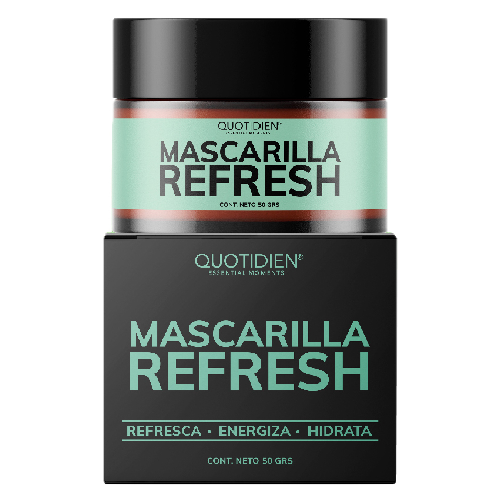 Foto 2 pulgar | Mascarilla Quotidien Refresh Hidratante con Arcillas Skin Care Facial 50g