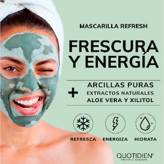 Foto 2 | Mascarilla Quotidien Refresh Hidratante con Arcillas Skin Care Facial 50g
