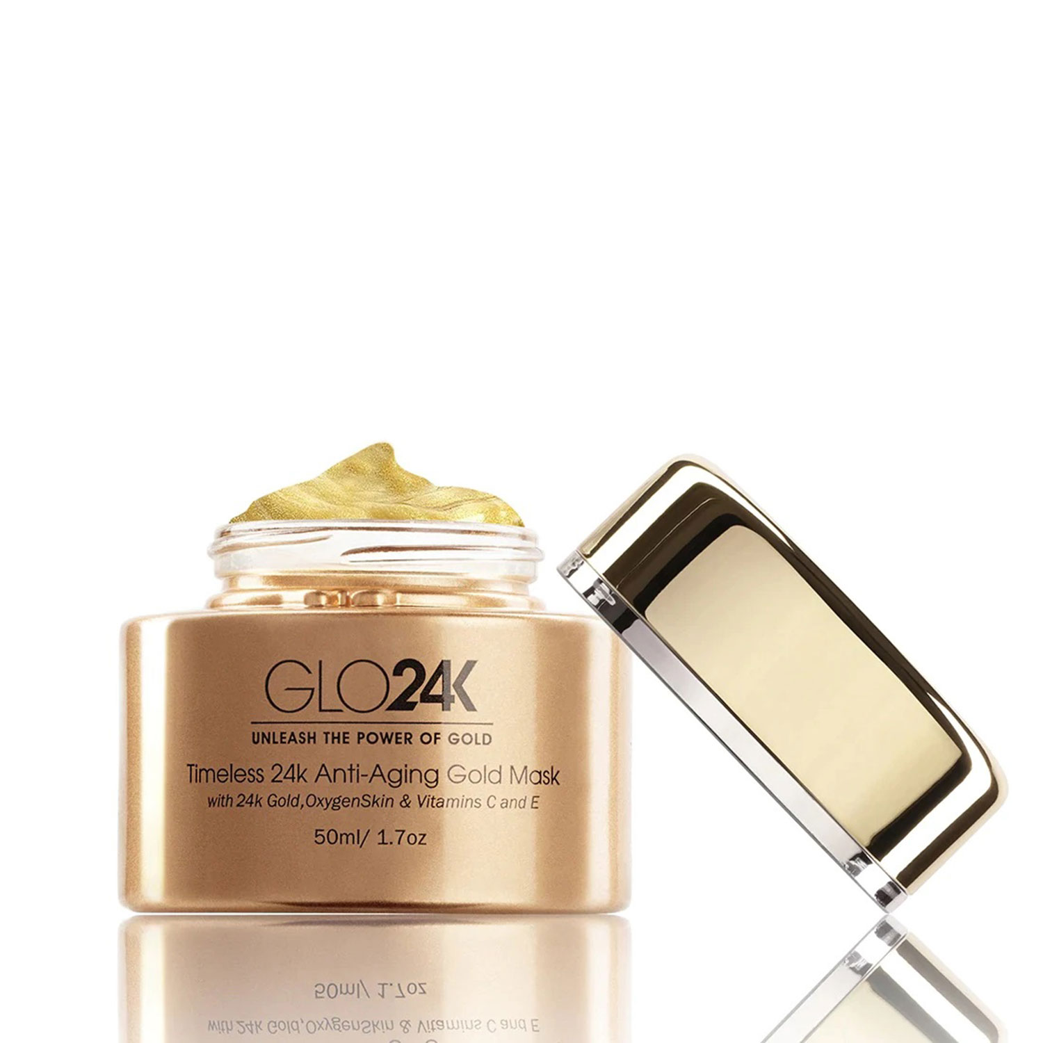 Foto 3 pulgar | Mascarilla Antienvejecimiento Glo24k con Oro De 24k 50 ml