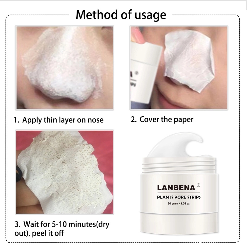 Foto 5 pulgar | Venta Internacional - Mascarilla Facial Lanbena Blanca, Removedor De Acné + 60 Tiras