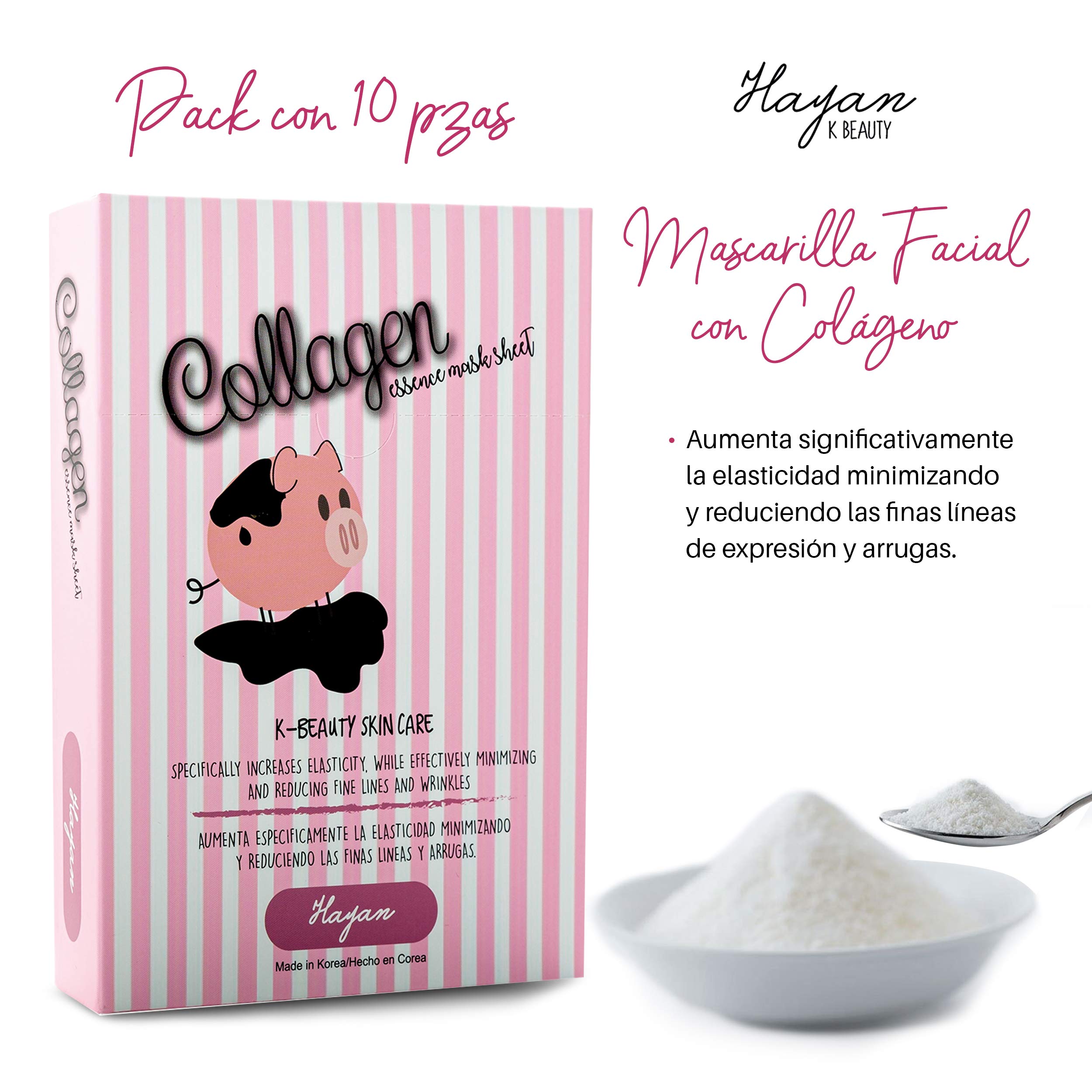 Foto 4 pulgar | Venta Internacional- Mascarilla Hayan K Beauty con Colágeno para el Cuidado de la Piel