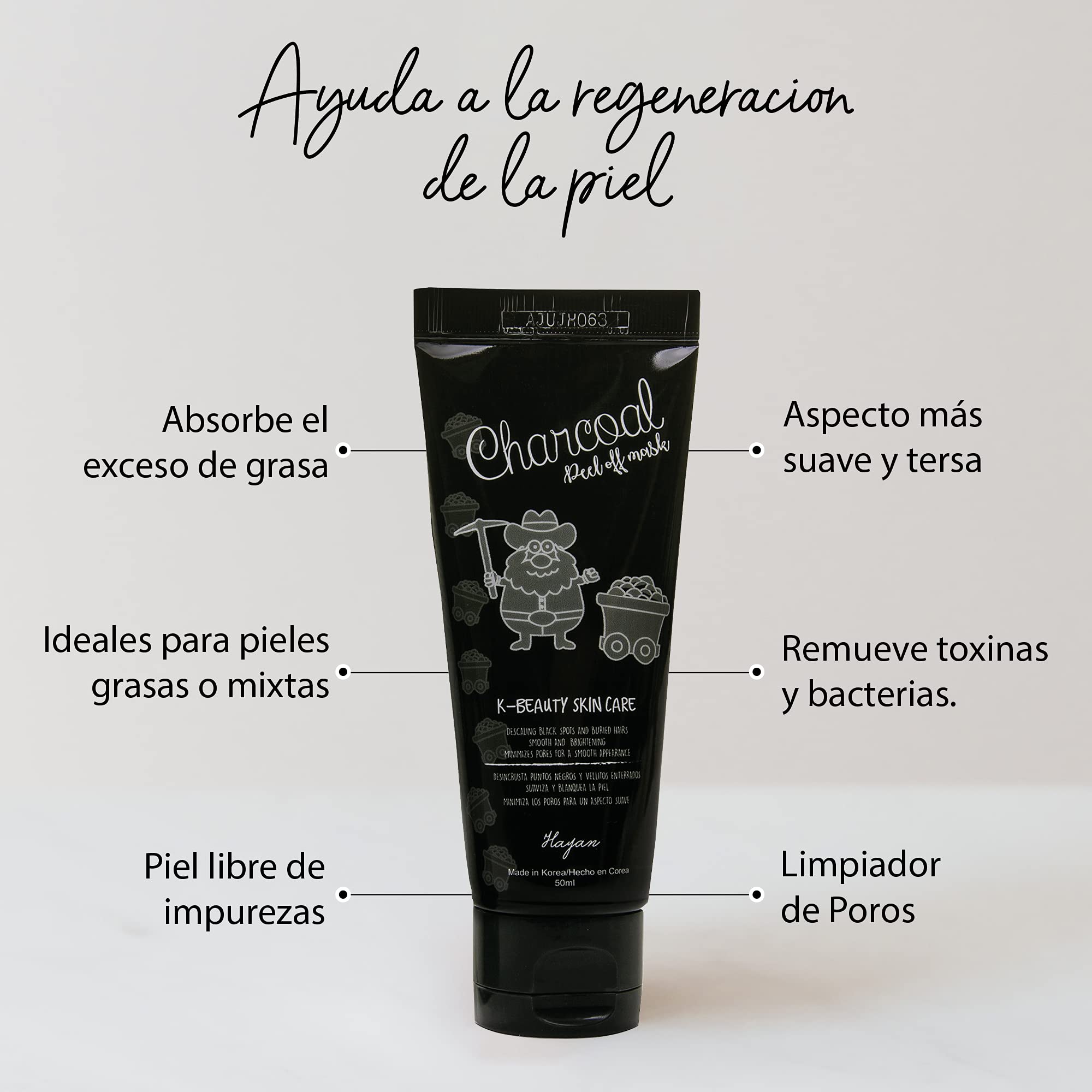 Foto 4 | Venta Internacional - Mascarilla Facial Hayan Charcoal Peel Off