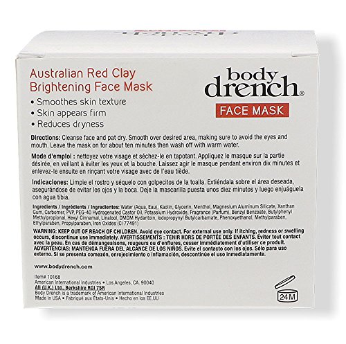 Foto 3 | Venta Internacional - Mascarilla Facial Iluminadora Body Drench Red Clay