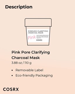 Foto 7 | Mascarilla Facial COSRX Pink Pore Clarifying Charcoal 110 g - Venta Internacional