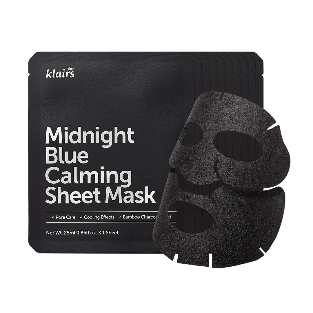 Foto 3 | [máscara De Sábana] Dearklairs Midnight Blue Calming X10 Para Pieles Sensibles - Venta Internacional.