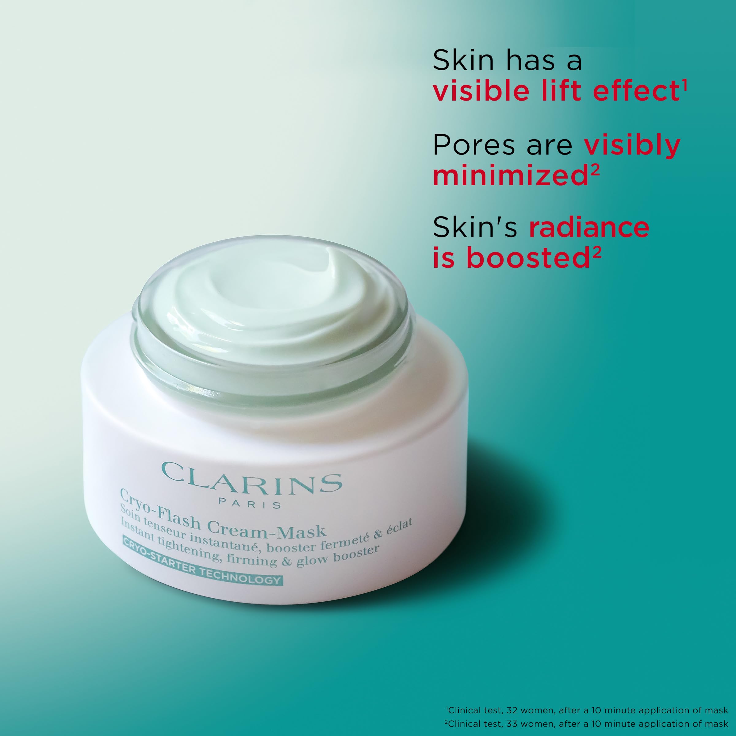 Foto 5 pulgar | Mascarilla Facial Clarins Cryo-flash Visible Lift Effect 75 Ml All Skin - Venta Internacional.