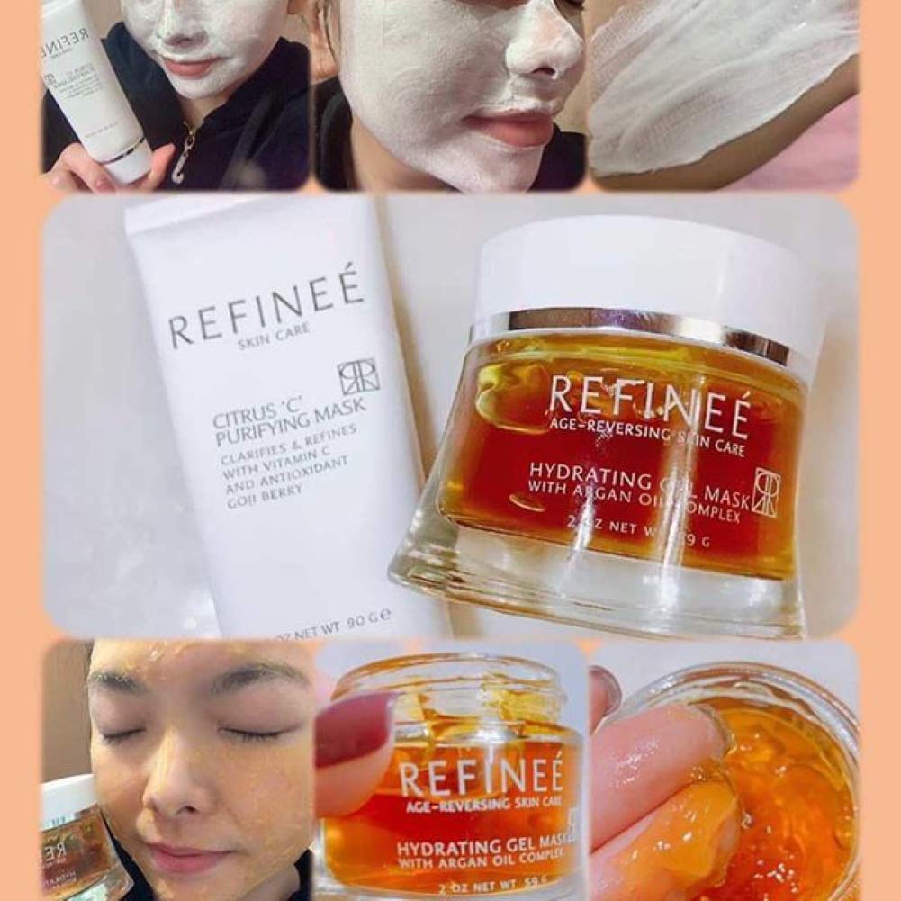 Foto 4 pulgar | Mascarilla Facial En Gel Refinee, Hidratante Y Reparadora Con Aceite De Argán, 60 Ml - Venta Internacional.