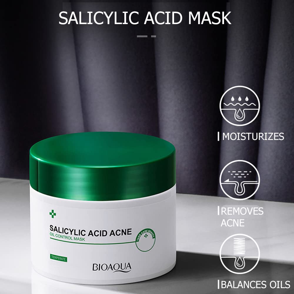 Foto 3 pulgar | Mascarilla Facial Bioaqua Con Ácido Salicílico Para Eliminar El Acné Y Controlar El Aceite - Venta Internacional.