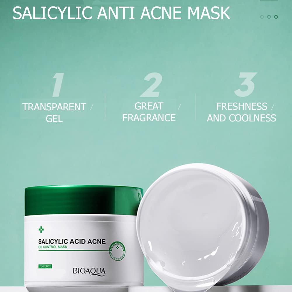 Foto 4 pulgar | Mascarilla Facial Bioaqua Con Ácido Salicílico Para Eliminar El Acné Y Controlar El Aceite - Venta Internacional.