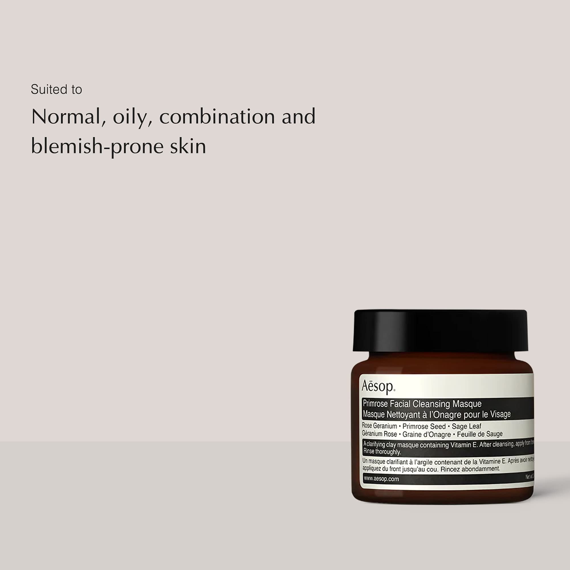 Foto 2 | Mascarilla Limpiadora Facial Aesop Primrose 73 Ml Vegan Skincare - Venta Internacional.