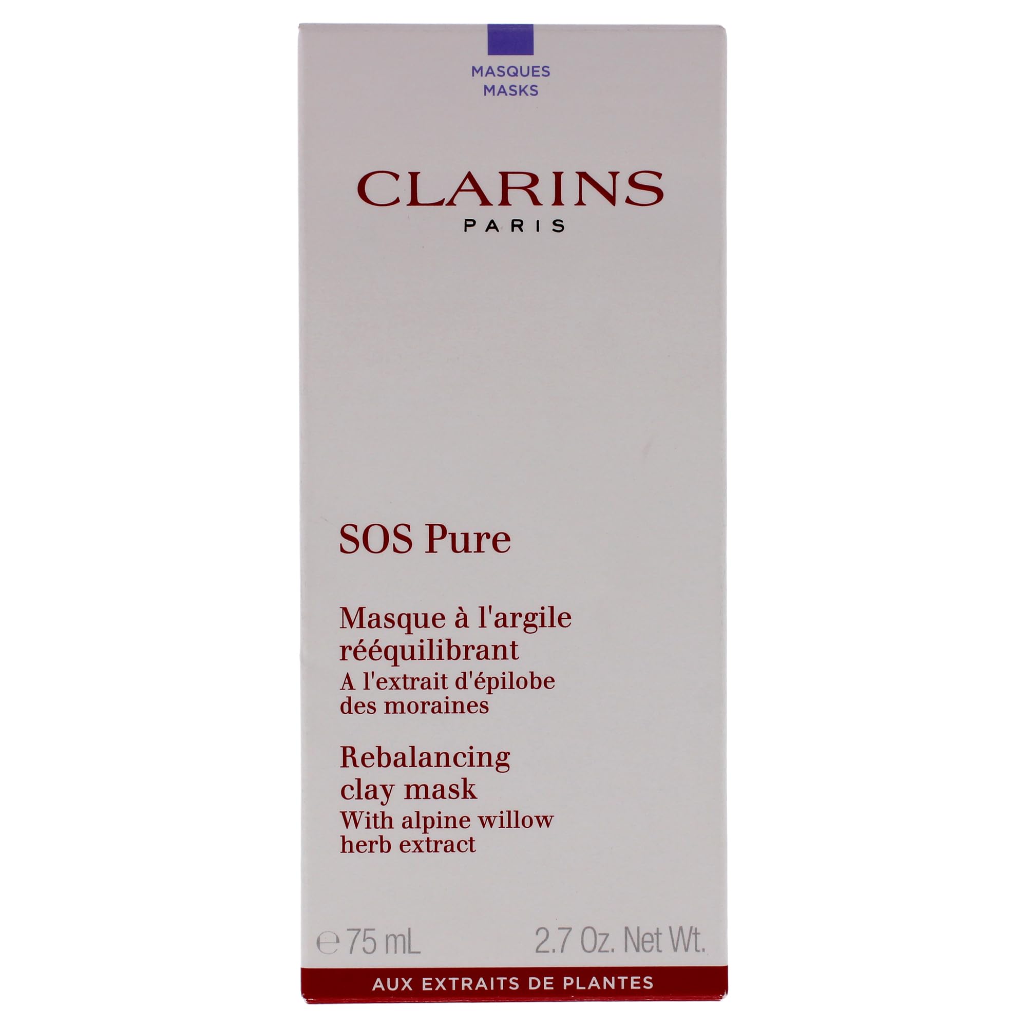 Foto 6 pulgar | Máscara De Arcilla Clarins Sos Pure Rebalancing Para Grasas Y Mixtas - Venta Internacional.