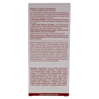 Foto 6 | Máscara De Arcilla Clarins Sos Pure Rebalancing Para Grasas Y Mixtas - Venta Internacional.